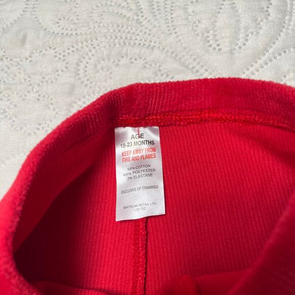 Ribbed Velour Solid Stretch Leggings Size 18-24 months - Picture 3 of 5